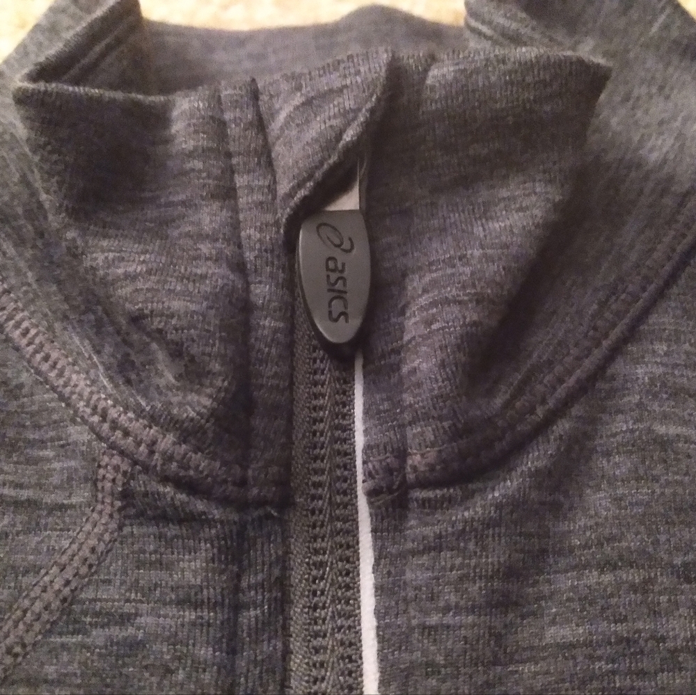ASICS Gray Full Zip-Up Jacket - Picture 7 of 9